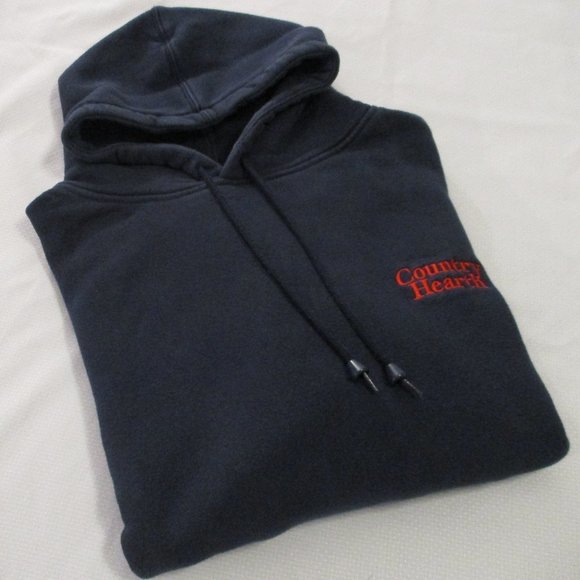 VOS SPORTS NAVY HEAVY-WEIGHT HOODIE – SIZE L – UNISEX - Picture 1 of 15
